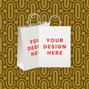 C118 - White Paper Bag with Twisted Handle 31x32x14