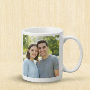 White Large Handle Coffee Mug